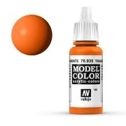 Vallejo Model Color 185 - 935-17 ml. Transparent Orange