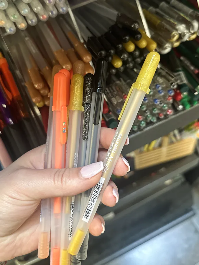 Gelly roll metalic