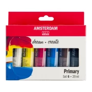 TALENS AMSTERDAM ZESTAW 6X20ML PRIMARY COLORS