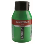 TALENS AMSTERDAM COLOUR ACRYLIC 1000ml 618 - PERMANENT GREEN LT