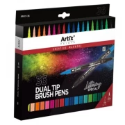 ARTIX DUAL TIP BRUSH PENS 36 KOLORÓW