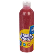 ASTRA Farba plakatowa brokatowa 250 ml - czerwona