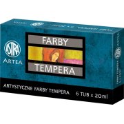 ASTRA farby tempery - 6 kol po 20 ml.