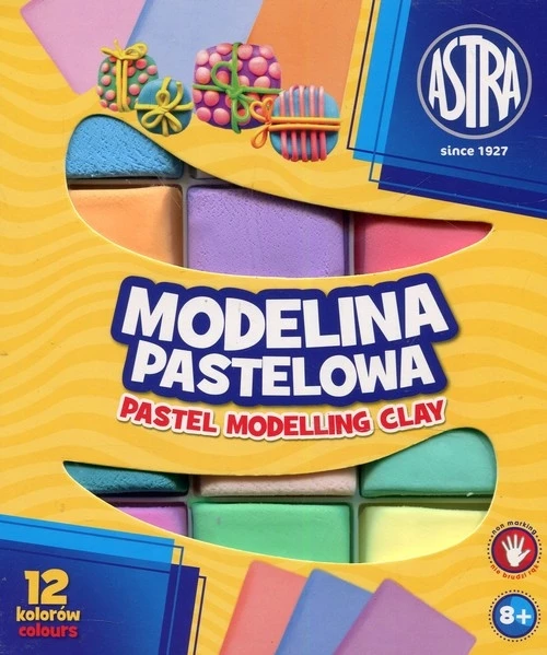 ASTRA Modelina pastelowa 12 kolorów