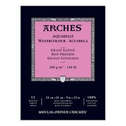 BLOK AKWARELOWY ARCHES 23X31 300G 12 GŁADKI NATURALNA BIEL