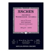 BLOK AKWARELOWY ARCHES 23X31 300G 12 GŁADKI NATURALNA BIEL