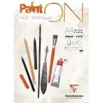 Clairefontaine blok "Paint On", A4, 40 ark. 250g /4