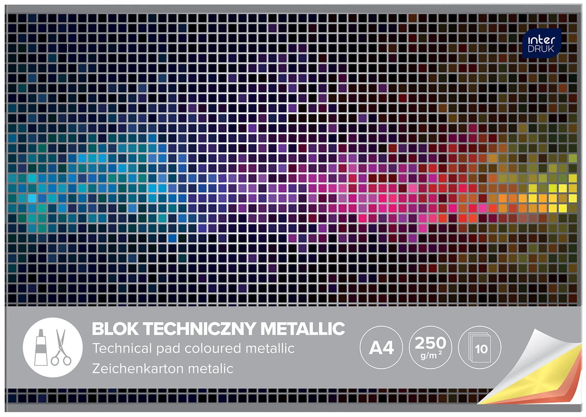 Blok techniczny A4 - metaliczny