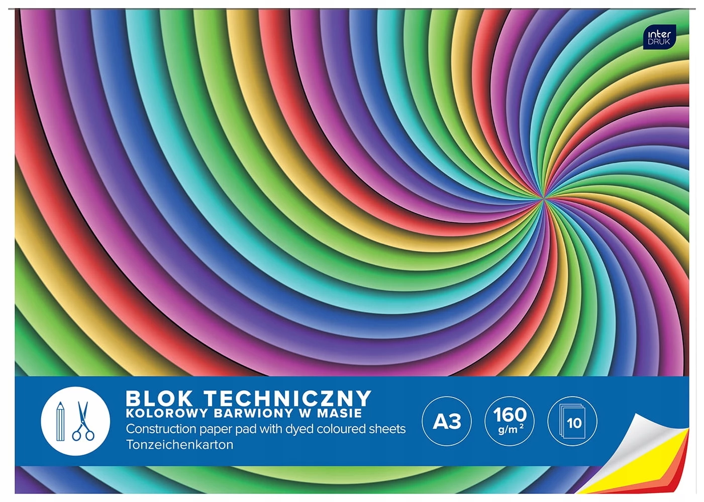 Blok techniczny - kolorowy A3