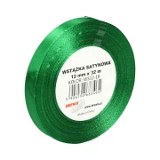 BREWIS WSTĄŻKA SATYNOWA 12 mm X 32 m ZIELONA 19