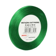BREWIS WSTĄŻKA SATYNOWA 6mm x 32m ZIELONA 19