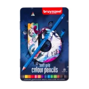 BRUYNZEEL COLOR PENCIL SOFT GRIP 12 KOLORÓW DARK