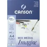 CANSON BLOK MIX MEDIA IMAGINE A4 200G 50 ARKUSZY
