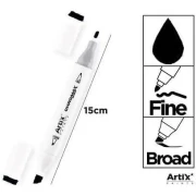 Chromax Marker z podwójną końcówką 120 Black