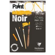 Clairefontaine blok klejony "Paint On Black", A5 20ark. 250g /4