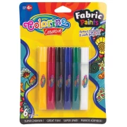 COLORINO Farby do tkanin 6 x 10,5 ml