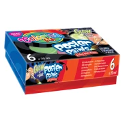 COLORINO Farby plakatowe, luminescencyjne 6x20 ml