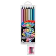 COLORINO Kredki metaliczne Jumbo 6 kolorów