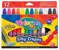 COLORINO Kredki żelowe wykręcane Silky Crayons 12 kolorów