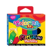 COLORINO Plastelina 6 kolorów kwadratowa