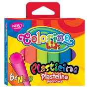 COLORINO Plastelina neonowa 6 kolorów