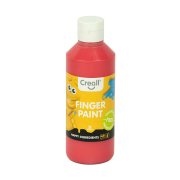 CREALL Fingerpaint farba do malowania palcami 750ml - CZERWONA - bez konserwantów