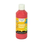 CREALL Fingerpaint farba do malowania palcami  250ml - CZERWONA - bez konserwantów
