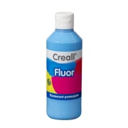 CREALL FLUOR COLOR - farba plakatowa fluorescencyjna 250 ml - niebieska