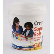 CREALL Supersoft - plastelina w wiaderku 5x 90 g