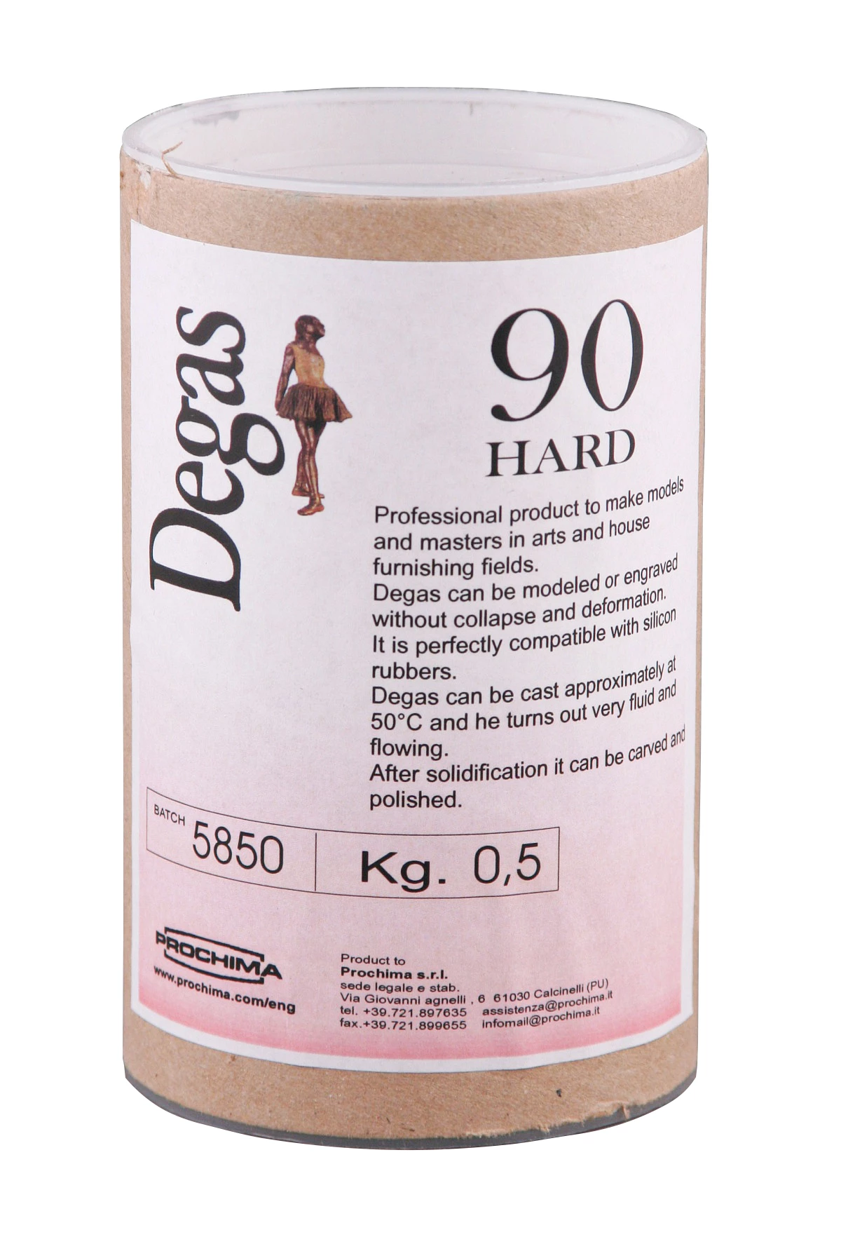 DEGAS Plastelina modelarska HARD 500g
