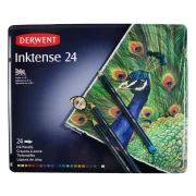 DERWENT INKTENSE 24 KOL. - TUSZ W KREDKACH
