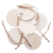 DP CRAFT DREWNIANE ZAWIESZKI KOŁA ŚR.5,5 CM 6 SZT