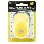 DP CRAFT Dziurkacz 2,5 cm - ŚNIEŻYNKA