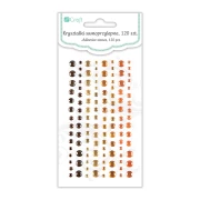 DP CRAFT KRYSZTAŁKI SAMOPRZYLEPNE 120 SZT ZŁOTE