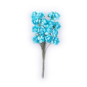 DP CRAFT KWIATY PAPIEROWE 2CM RÓŻE - BLUE SKY