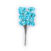 DP CRAFT KWIATY PAPIEROWE 2CM RÓŻE - BLUE SKY