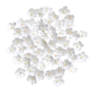 DP CRAFT KWIATY PAPIEROWE BIAŁE 3 CM 60 SZT.