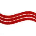 Druciki kreatywne 0,6x50 cm - czerwony - 15 sztuk
