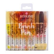 TALENS ECOLINE BRUSHPEN X10 SKIN ZESTAW