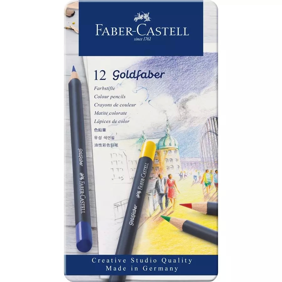 FaberCastell Goldfaber Kredki 12 kol, met. pud. ArtEquipment