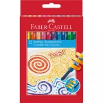 Kredki woskowe wykręcane 12 kolorów - FABER-CASTELL