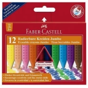 FABER CASTELL KREDKI WOSKOWE 12K. TRÓJKĄTNE JUMBO