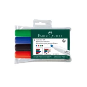 FABER CASTELL MARKER SUCHOŚCIERALNY WINNER 154, 4 KOLORY