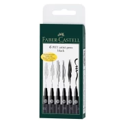 Faber-Castell Pitt Artist Pens 6 szt.  Cienkopisy CZARNE