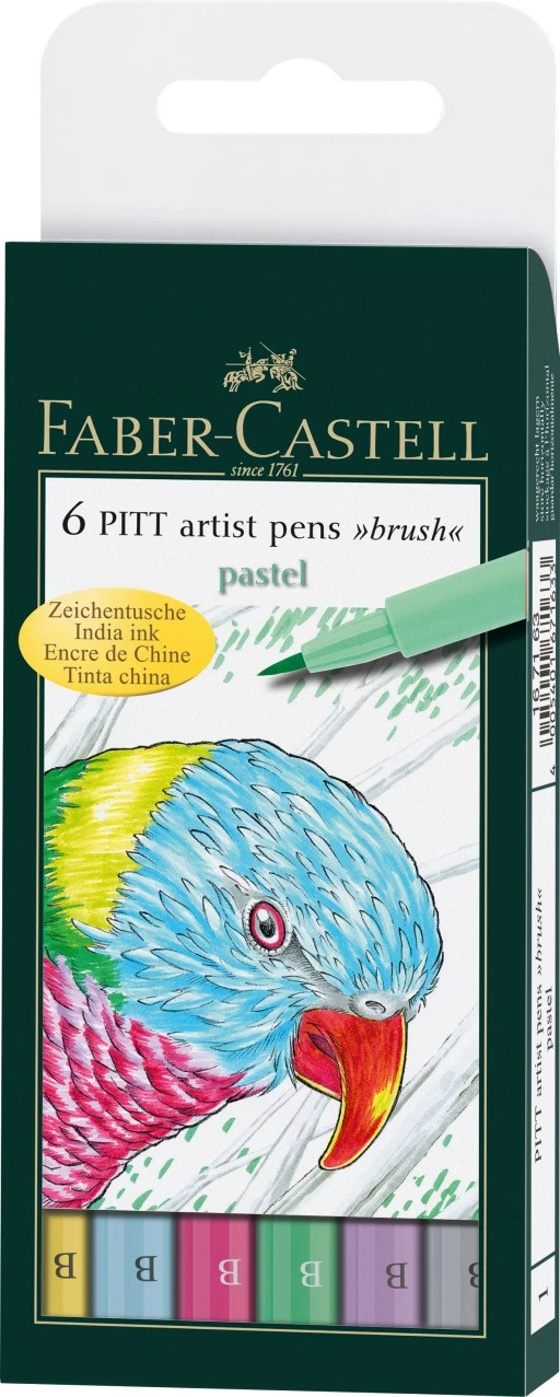 Faber-Castell Pitt Artist Pens PASTEL SET - 6 kol.