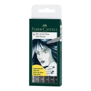 Faber-Castell Pitt Artist Pen Soft Brush 6 szt.