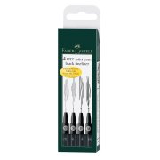 Faber-Castell Pitt Artist Pens 4 szt. czarne