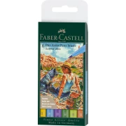 FABER-CASTELL PITT ARTIST PEN SUMMER SET 6 SZT