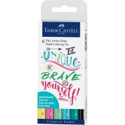FABER-CASTELL Pitt Hand Lettering 6 szt pastel