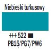 Farba akrylowa TALENS AMSTERDAM 120ml 522 - TURQUOISE BLUE